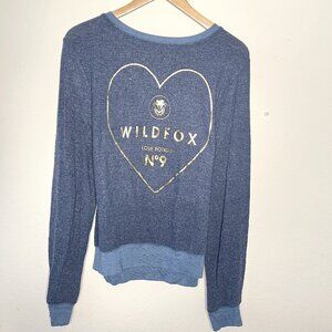Wildfox Love Potion no. 9 Navy Cuffed Thin Sweater size S - Only one on Posh